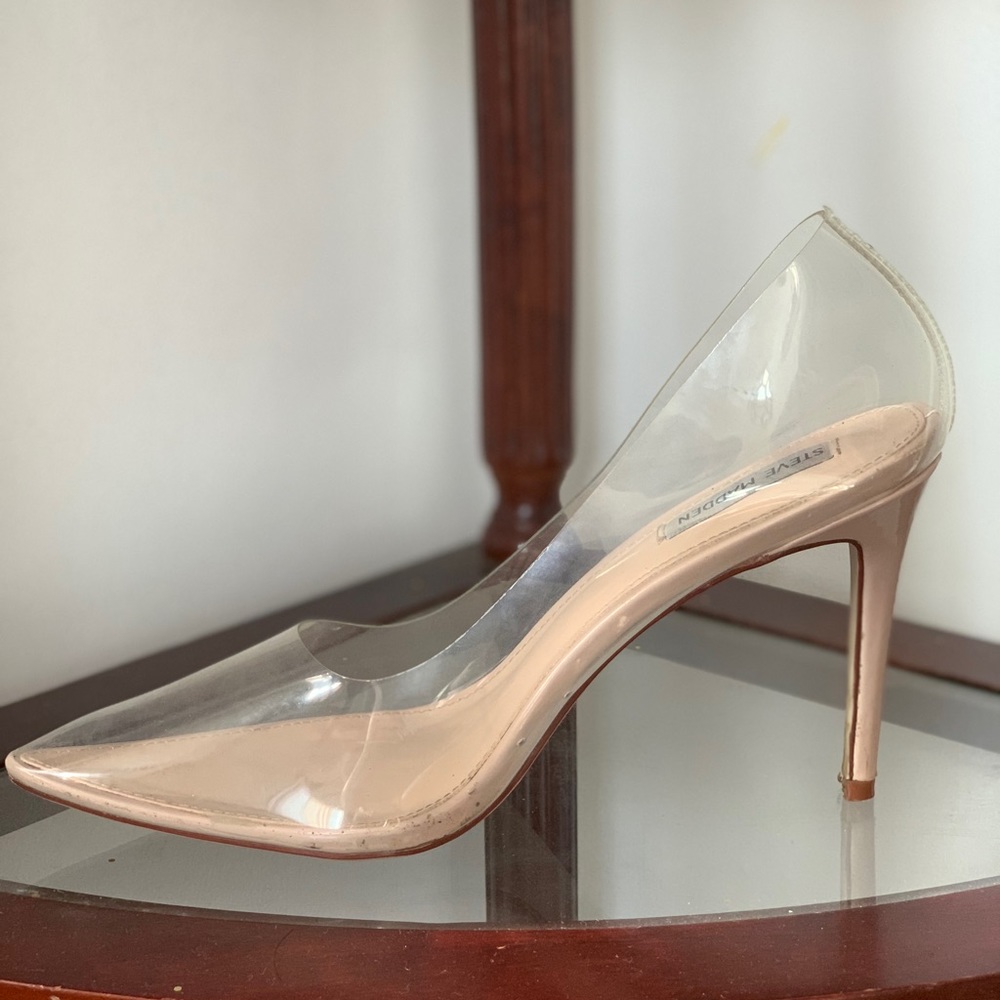 Clear Heels- Steve Madden Clearer Clear Heels